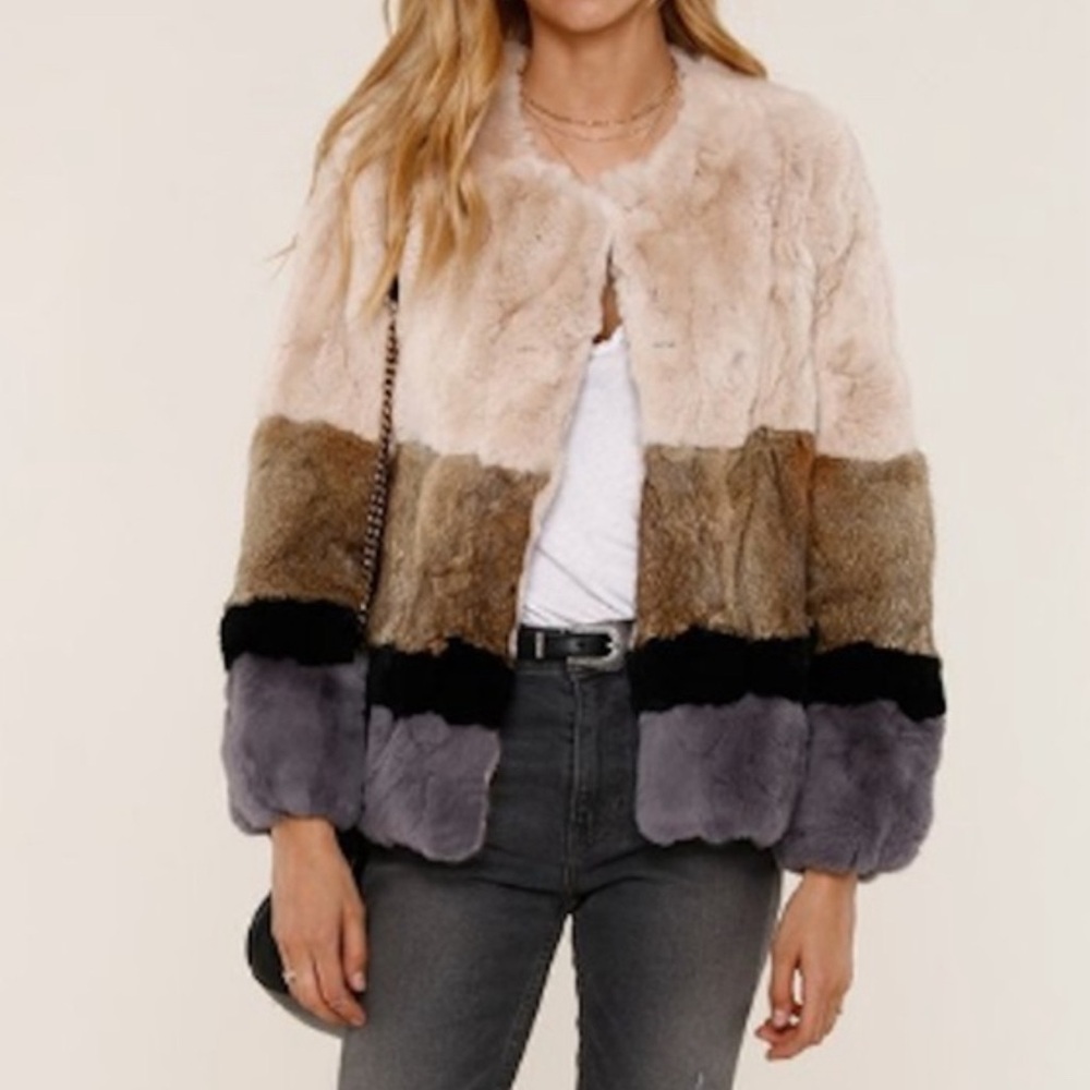 Heartloom color blocked jacket
